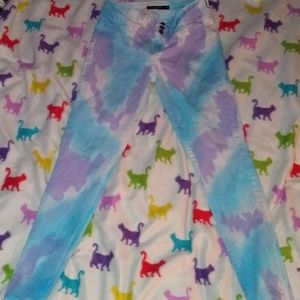 Pastel Goth Hot Topic Pink & Blue Pants
